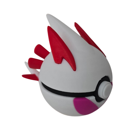 Pokéball de Lugia Shiny Impresa en 3D| Lugia Shiny Pokeball
