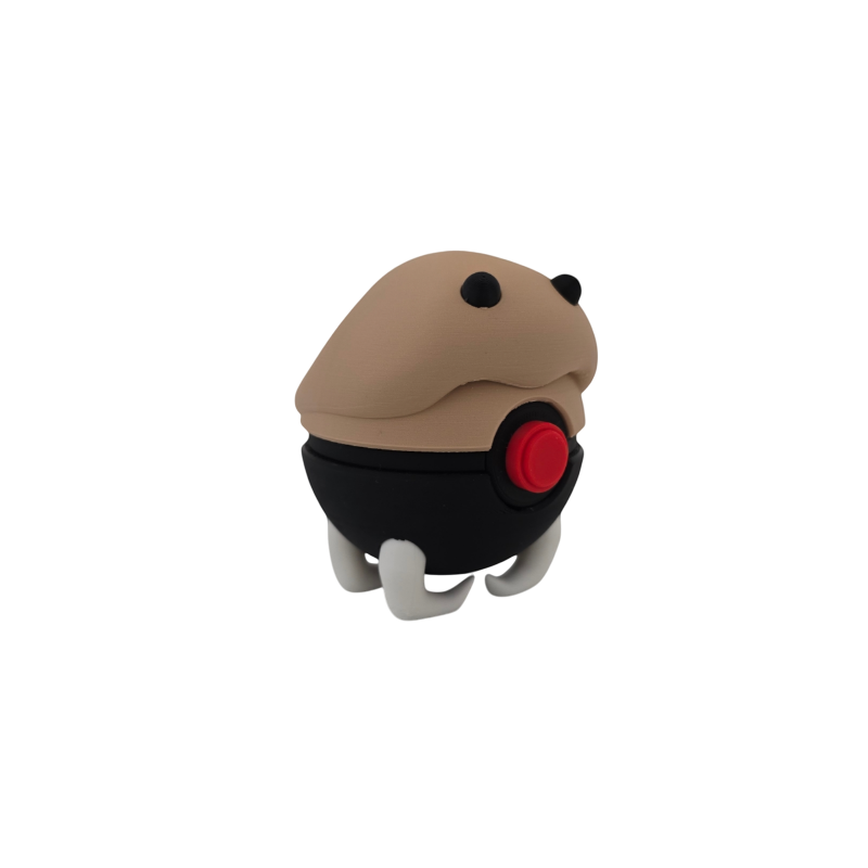Pokéball de Kabuto Impresa en 3D| Kabuto Pokeball