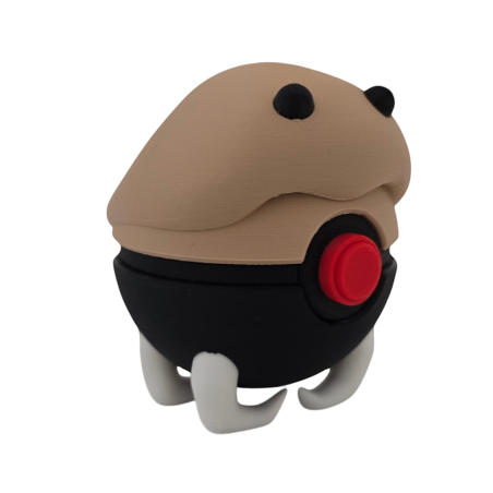 Pokéball de Kabuto Impresa en 3D| Kabuto Pokeball