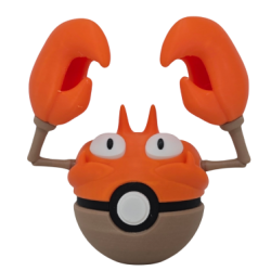 Pokéball de Krabby Impresa en 3D| Krabby Pokeball