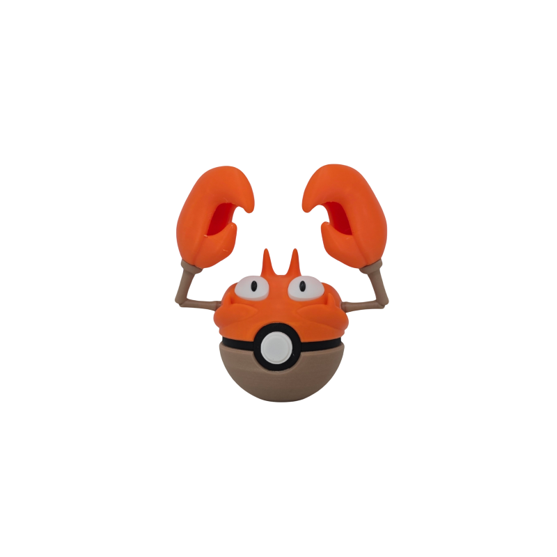 Pokéball de Krabby Impresa en 3D| Krabby Pokeball