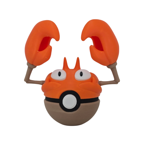 Pokéball de Krabby Impresa en 3D| Krabby Pokeball