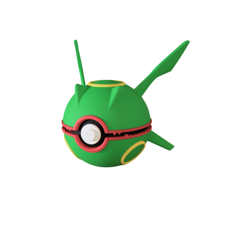 Pokeball de Rayquaza Impresa en 3D | Rayquaza Pokeball
