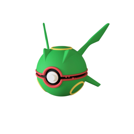 Pokeball de Rayquaza Impresa en 3D | Rayquaza Pokeball
