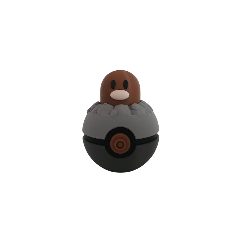 Pokéball de Diglett Impresa en 3D