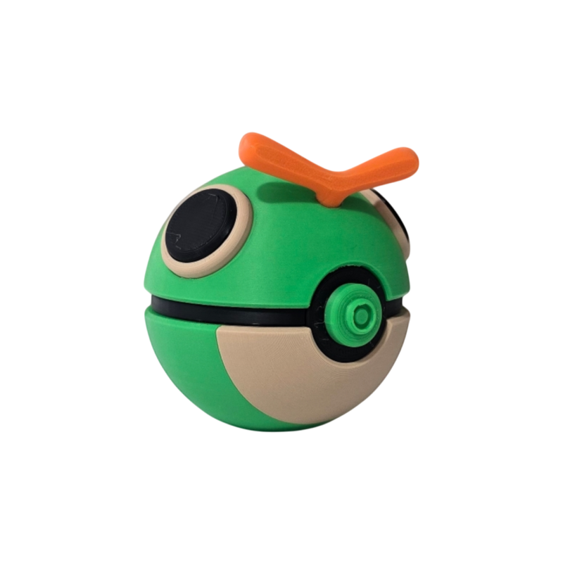 Pokéball de Caterpie Impresa en 3D| Caterpie Pokeball