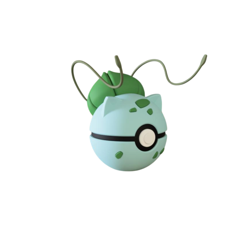 Pokeball de Bulbasaur Impresa en 3D | Bulbasaur Pokeball