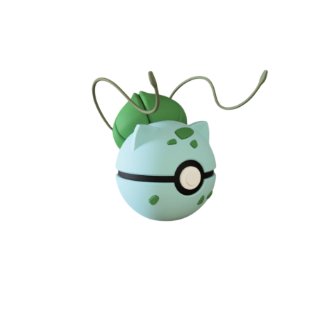 Pokeball de Bulbasaur Impresa en 3D | Bulbasaur Pokeball