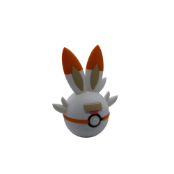 Pokéball de Scorbunny Impresa en 3D| Scorbunny Pokeball
