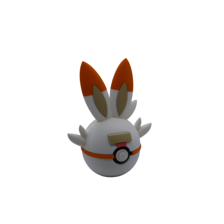 Pokéball de Scorbunny Impresa en 3D| Scorbunny Pokeball