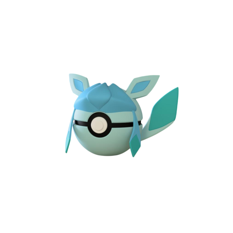 Pokeball de Glaceon Impresa en 3D | Glaceon Pokeball