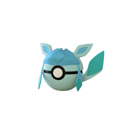 Pokeball de Glaceon Impresa en 3D | Glaceon Pokeball