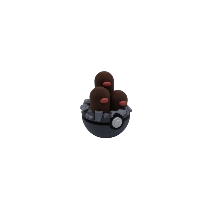Pokéball de Dugtrio Impresa en 3D