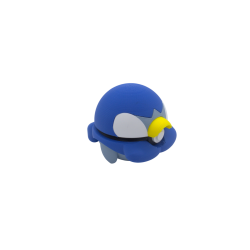 Pokéball de Piplup Impresa en 3D| Piplup Pokeball