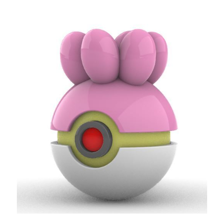 Pokéball de Shellos Impresa en 3D| Shellos Pokeball
