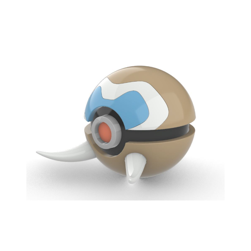 Pokéball de Mamoswine Impresa en 3D | Mamoswine Pokeball