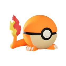 Pokeball de Charmander Impresa en 3D | Charmander Pokeball