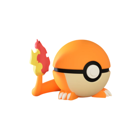 Pokeball de Charmander Impresa en 3D | Charmander Pokeball