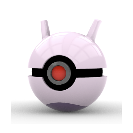 Pokéball de Mewtwo Impresa en 3D | Mewtwo Pokeball
