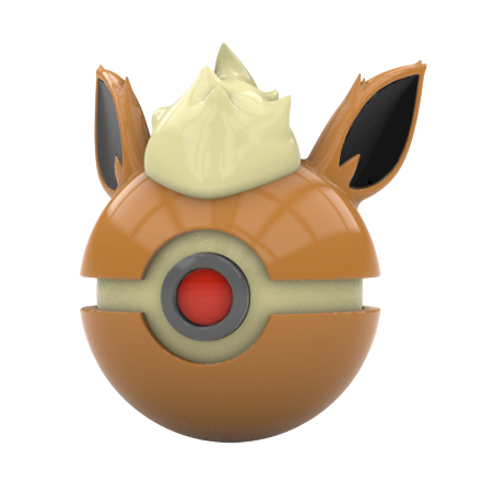Pokéball de Flareon Impresa en 3D | Flareon Pokeball