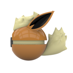Pokéball de Flareon Impresa en 3D | Flareon Pokeball