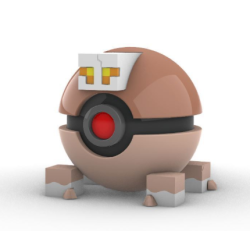Pokéball de Nacli Impresa en 3D | Nacli Pokeball