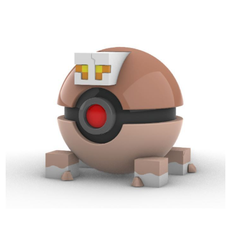 Pokéball de Nacli Impresa en 3D | Nacli Pokeball