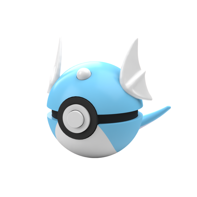 Pokéball de Dratini Impresa en 3D