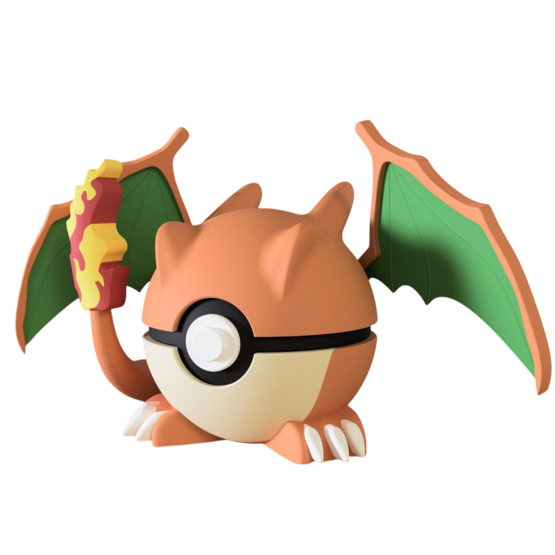 Pokéball de Charizard Impresa en 3D| Charizard Pokeball