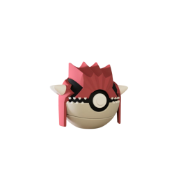 Pokéball de Groudon Impresa en 3D| Groudon Pokeball