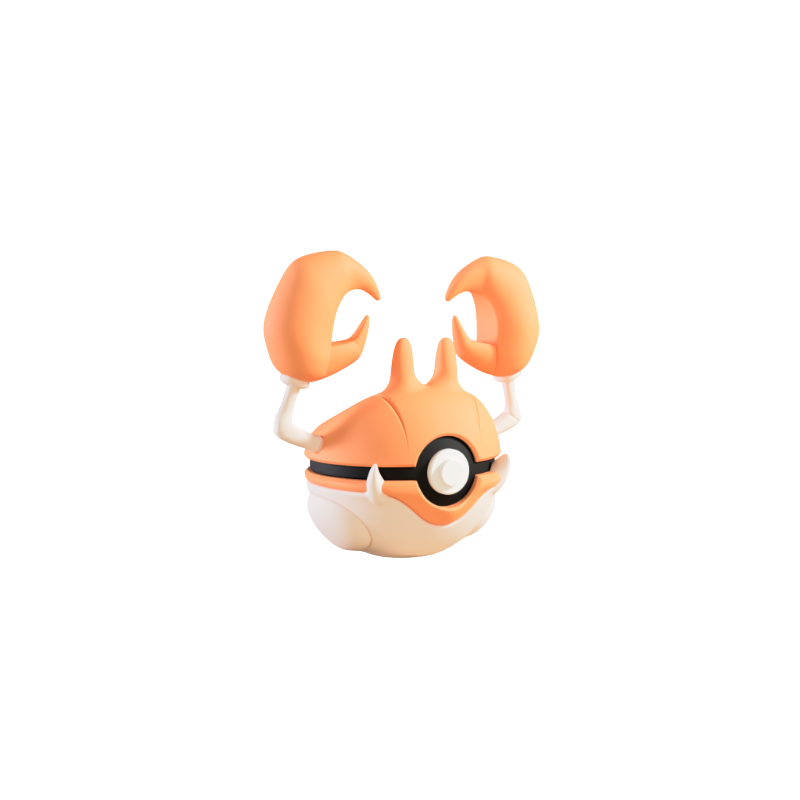 Pokéball de Krabby Impresa en 3D