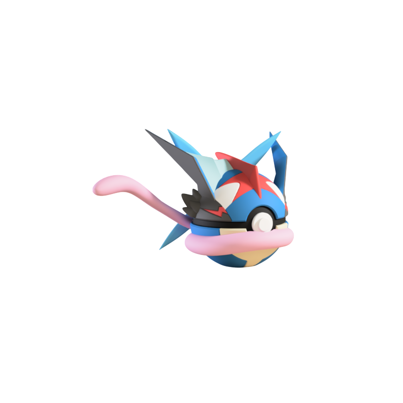 Pokéball de Greninja Impresa en 3D