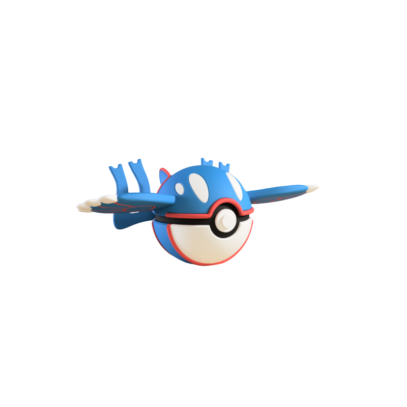 Pokéball de Kyogre Impresa en 3D