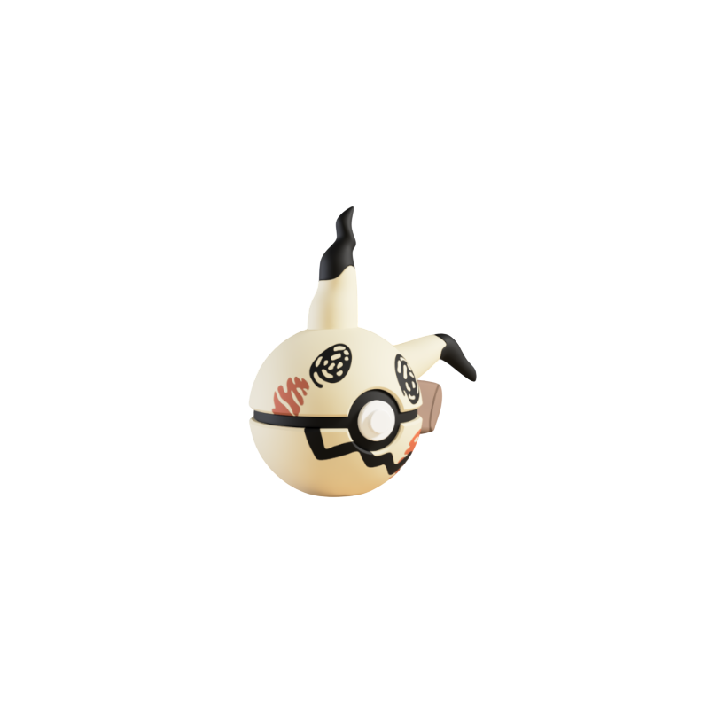 Pokéball de Mimikyu Impresa en 3D