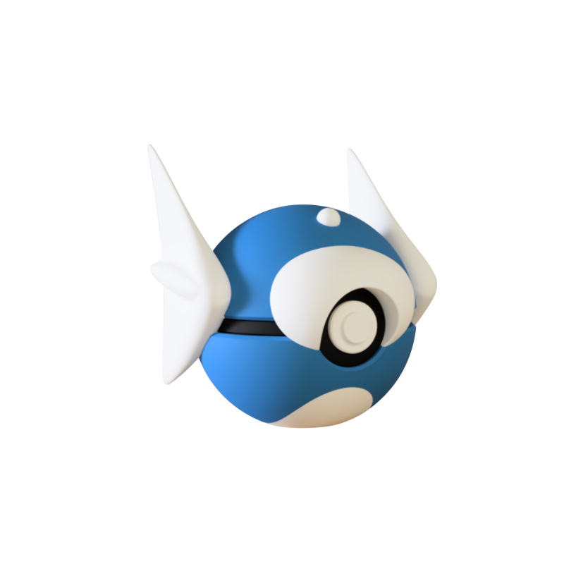 Pokéball de Dratini Impresa en 3D