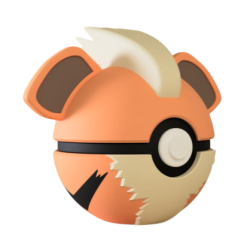 Pokéball de Growlithe Impresa en 3D | Growlithe Pokeball