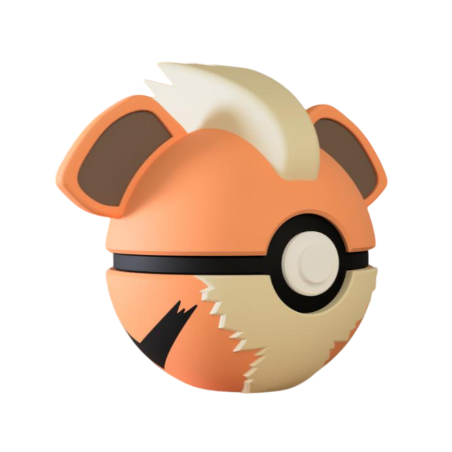 Pokéball de Growlithe Impresa en 3D | Growlithe Pokeball
