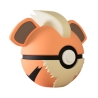 Pokéball de Growlithe Impresa en 3D | Growlithe Pokeball