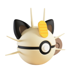 Pokéball de Meowth Impresa...