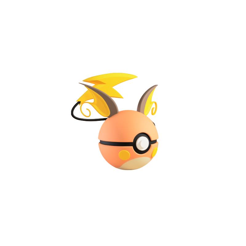 Pokéball de Raichu Impresa en 3D