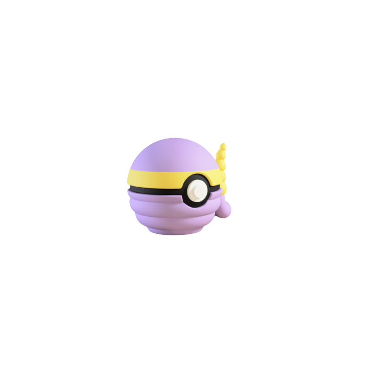 Pokeball de Ekans Impresa en 3D