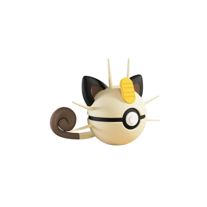 Pokéball de Meowth Impresa en 3D | Meowth Pokeball