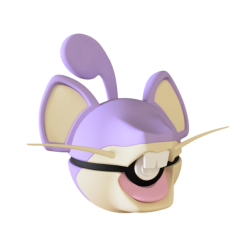 Pokeball de Rattata Impresa...