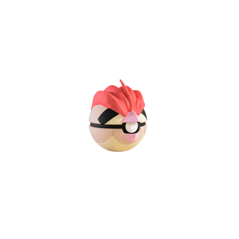Pokeball de Pidgeotto Impresa en 3D