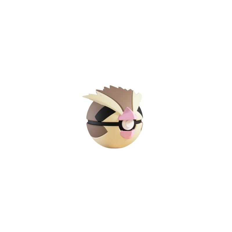 Pokeball de Pidgey Impresa en 3D