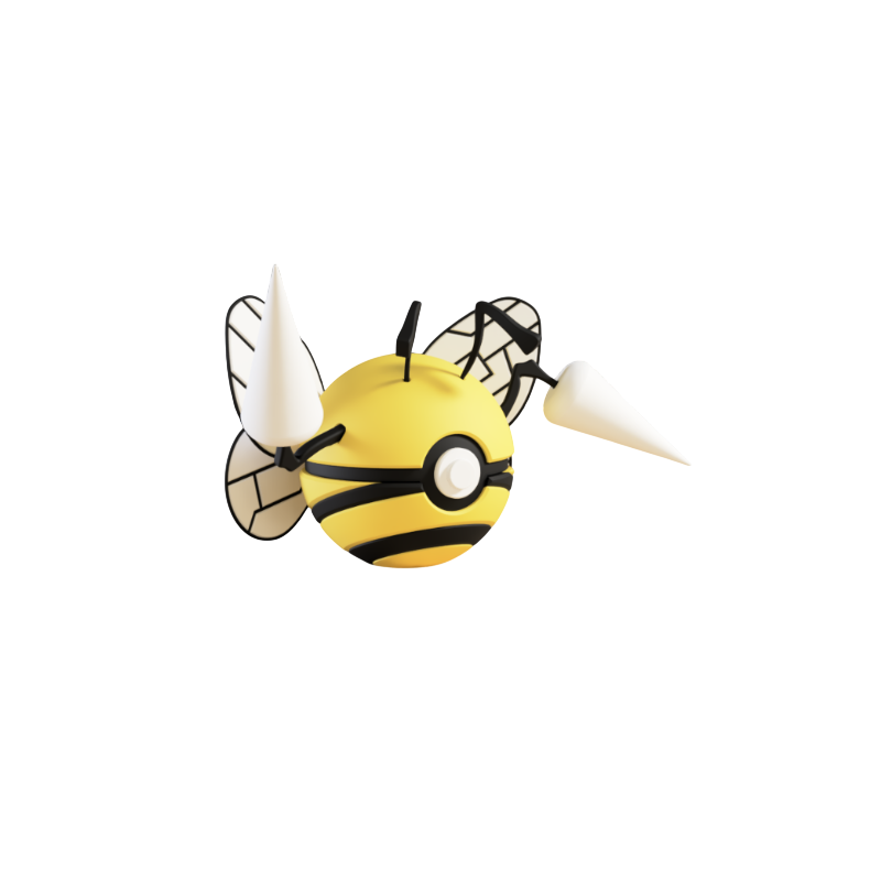 Pokéball de Beedrill Impresa en 3D