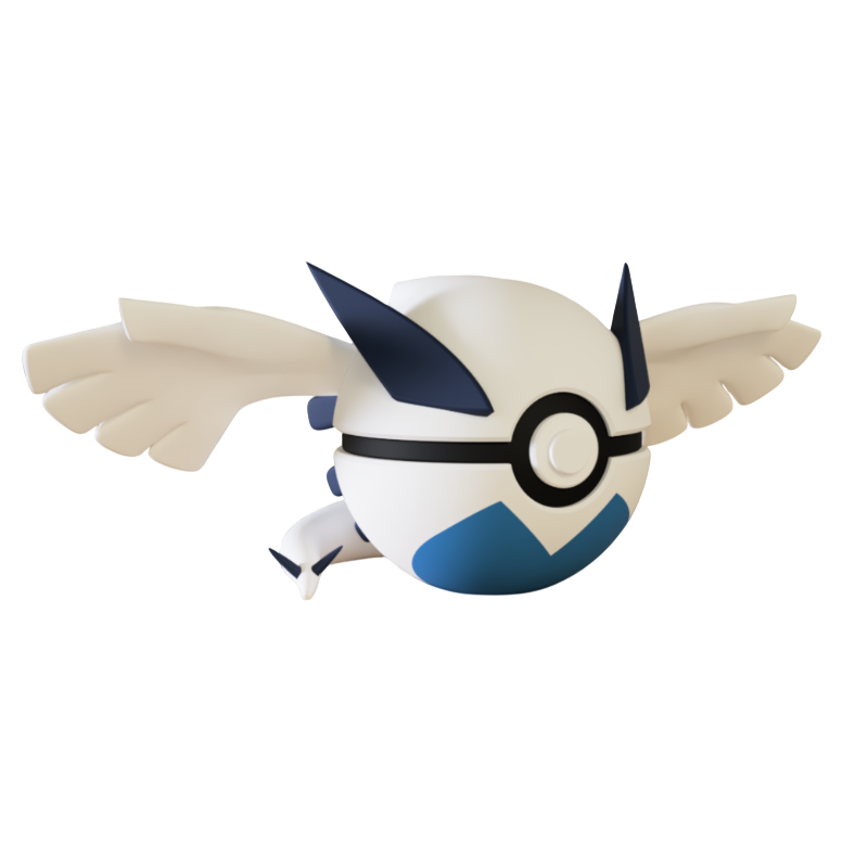 Pokeball de Lugia Impresa en 3D