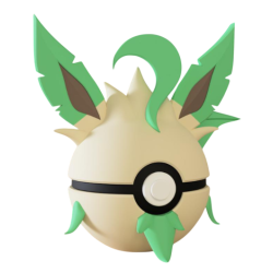 Pokéball de Leafeon Impresa...