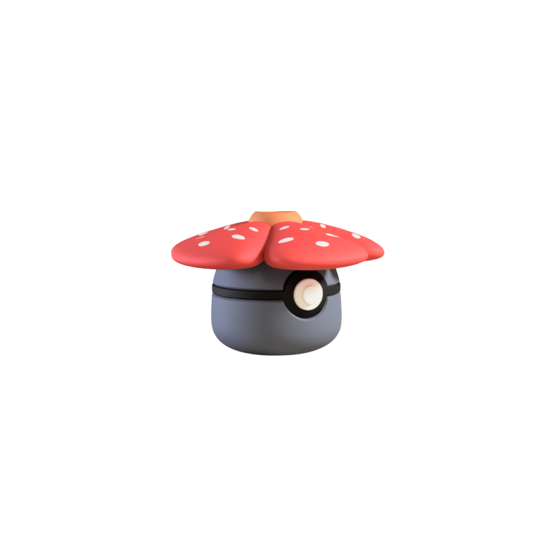 Pokeball de Vileplume Impresa en 3D