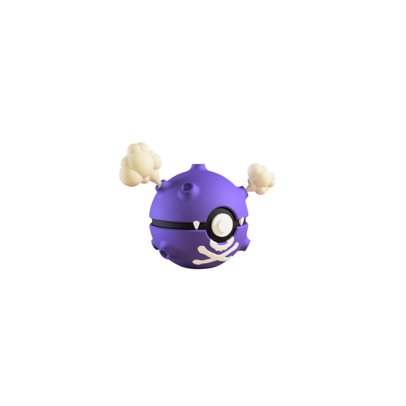 Pokéball de Koffing Impresa en 3D
